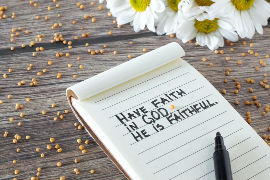 Symbolic image of a faith-filled Christian life centered on Jesus Christ.